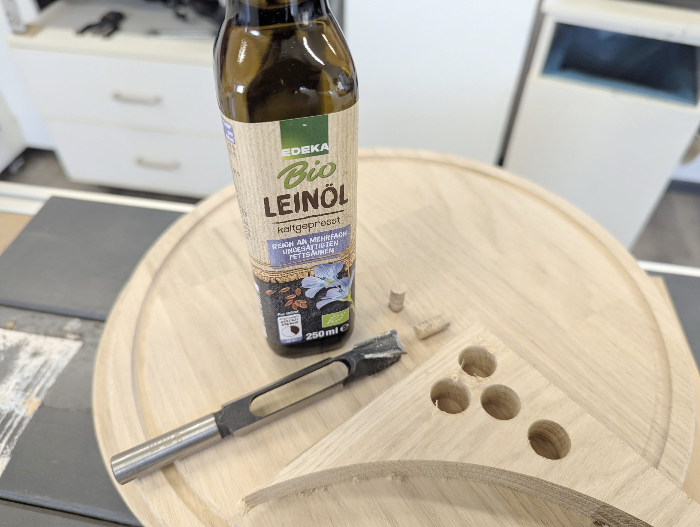 Leinöl Pizzateller selber bauen