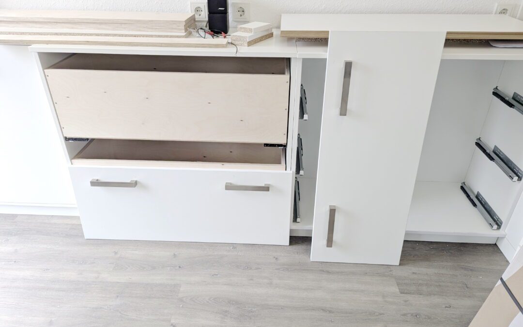 Werkstatt-Upgrade: Neue Möbel und Arbeitsflächen