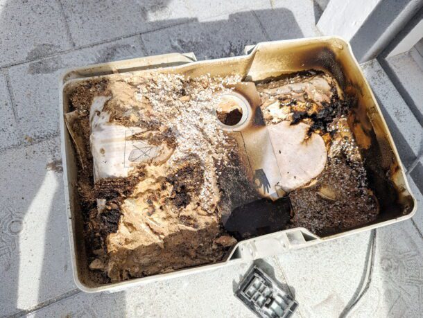 Staubsaugerbrand in der Werkstatt – Erfahrungsbericht