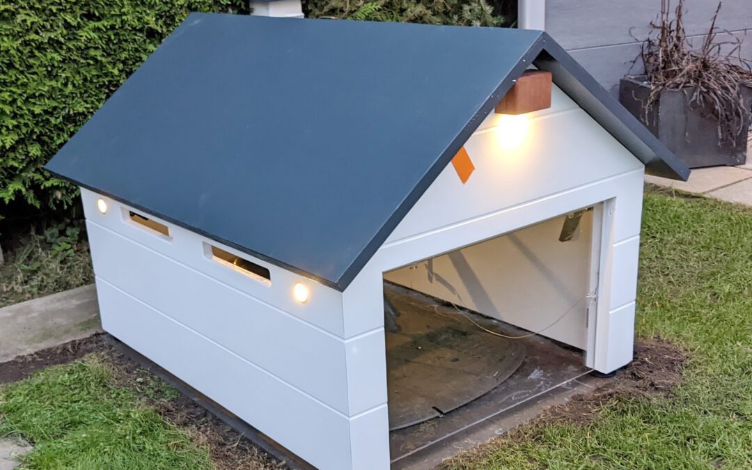 Rasenroboter-Garage selber bauen – stabil und wetterfest