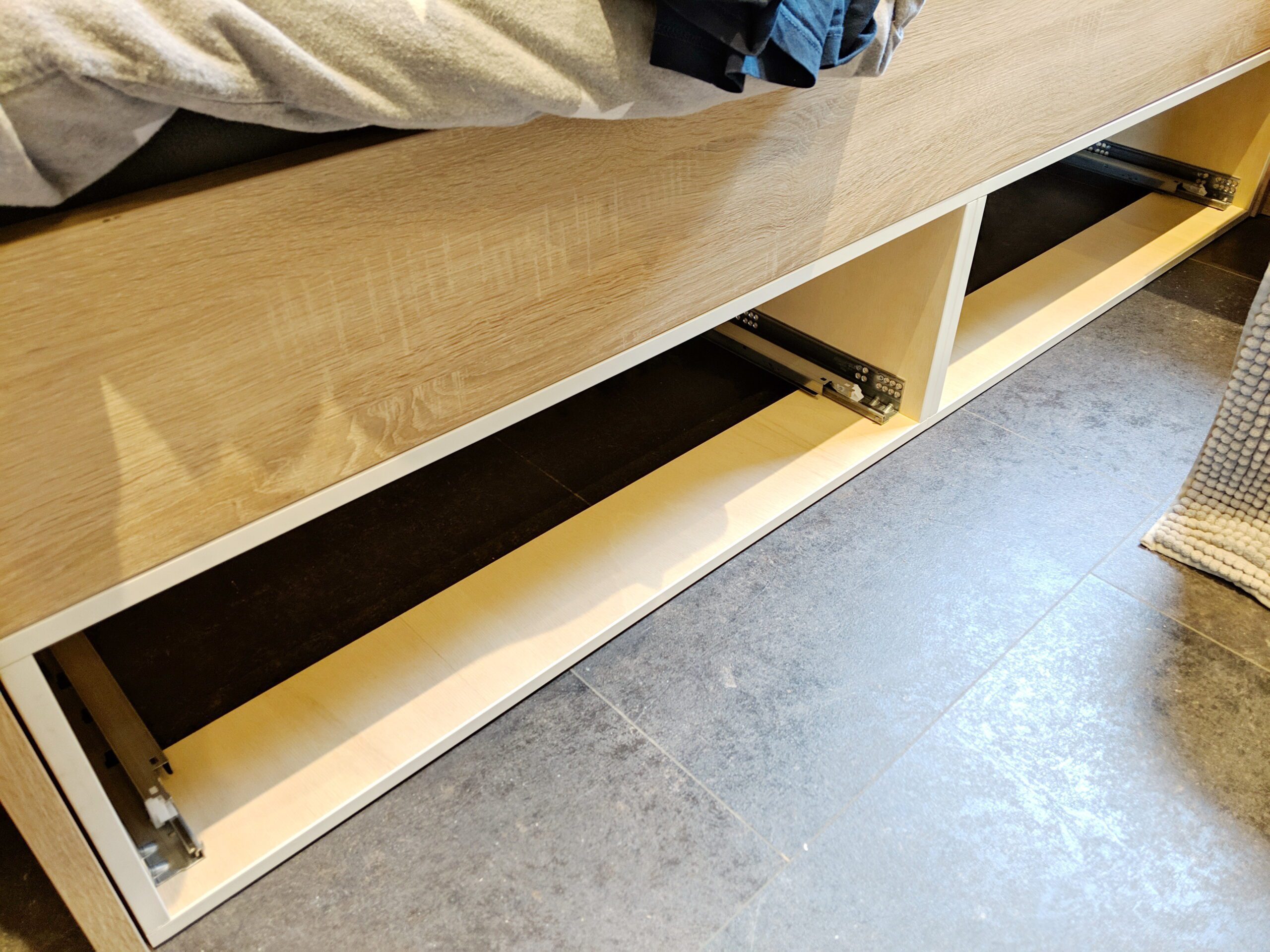 Schubladen Schubladen Bett