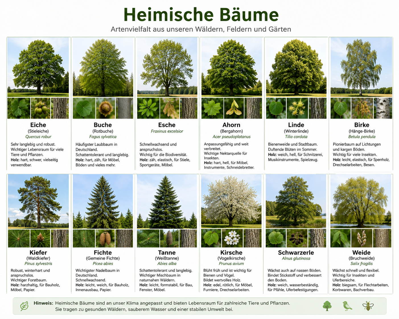 heimische Bäume heimische Bäume